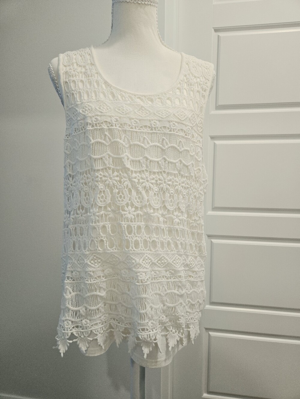 Brave Soul Crocheted Sleeveless Top